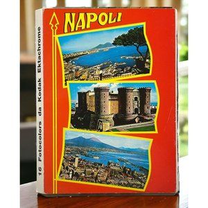 Napoli Italy 16 Color Photo Postcards Accordion Booklet Kodak Ektachrome